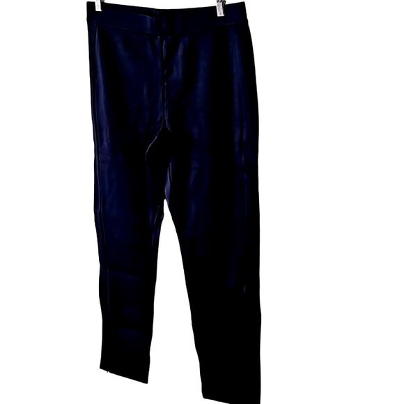 Isaac Mizrahi Live! Elements 24/7 Stretch Straight Pants, Dark Navy, Size Medium - Picture 4 of 7